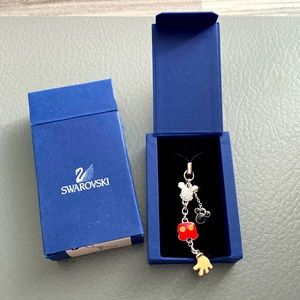 NEW in box Swarovski Mickey Mouse phone strap/ accessories
